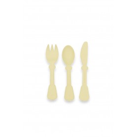 Bamboom - Set Posate - Giallo Lime