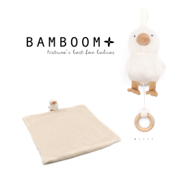 Bamboom kit doudou + carillon Duck Papera