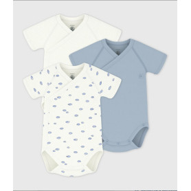 Petit Bateau - 3 Body Maniche Corte 