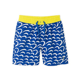 BERMUDA COSTUME AZZURRO ONDE BIANCHE